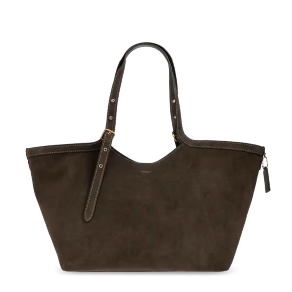 COACH Gramercy Olive Suede Tote Bag